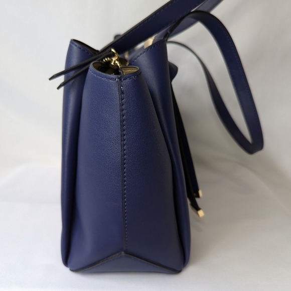 Nine West Gaya Carryall Tote Bag, Blue, EUC - Picture 5 of 11